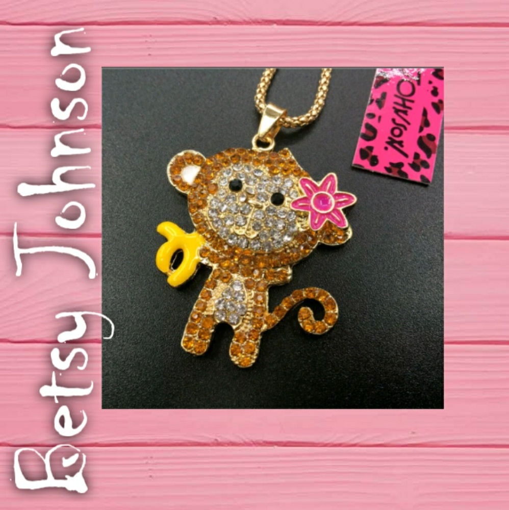 TODAY ONLY! Betsy Johnson Monkey & Banana Charm